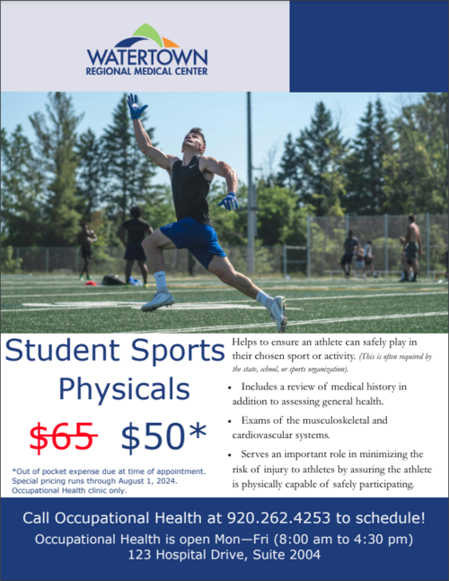 Watertown Regional Medial Center - Sports Physicals