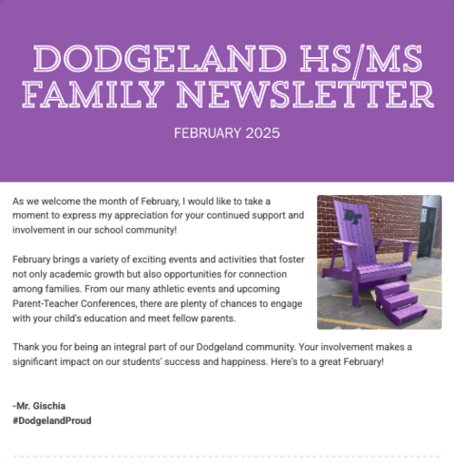 February 2025 DHS/DMS Family Newsletter