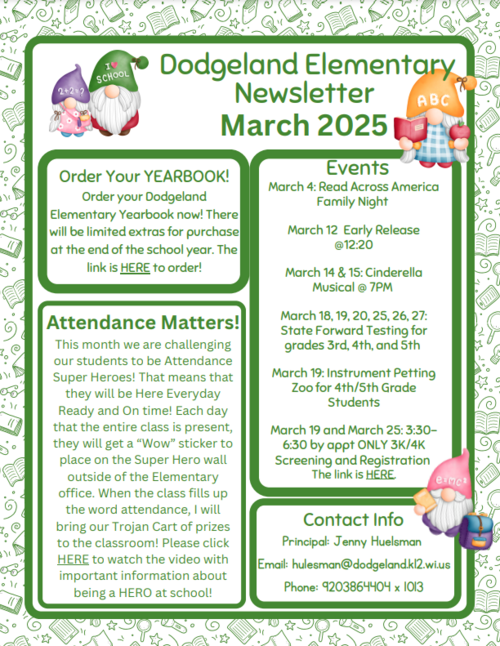 March 2025 DES Family Newsletter